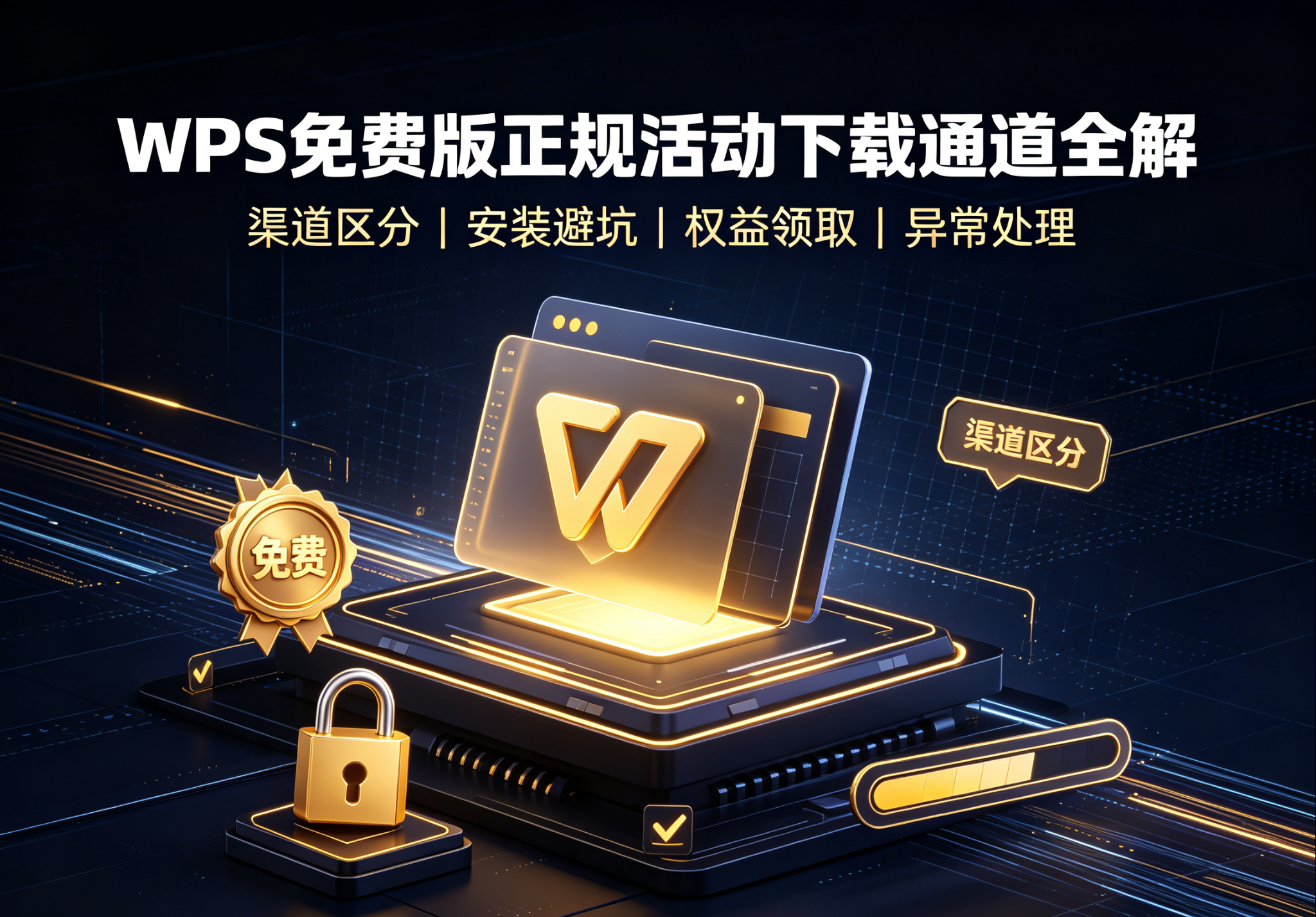 WPS 免费版正规活动下载通道全解：渠道区分、避坑注意事项与实用优化建议