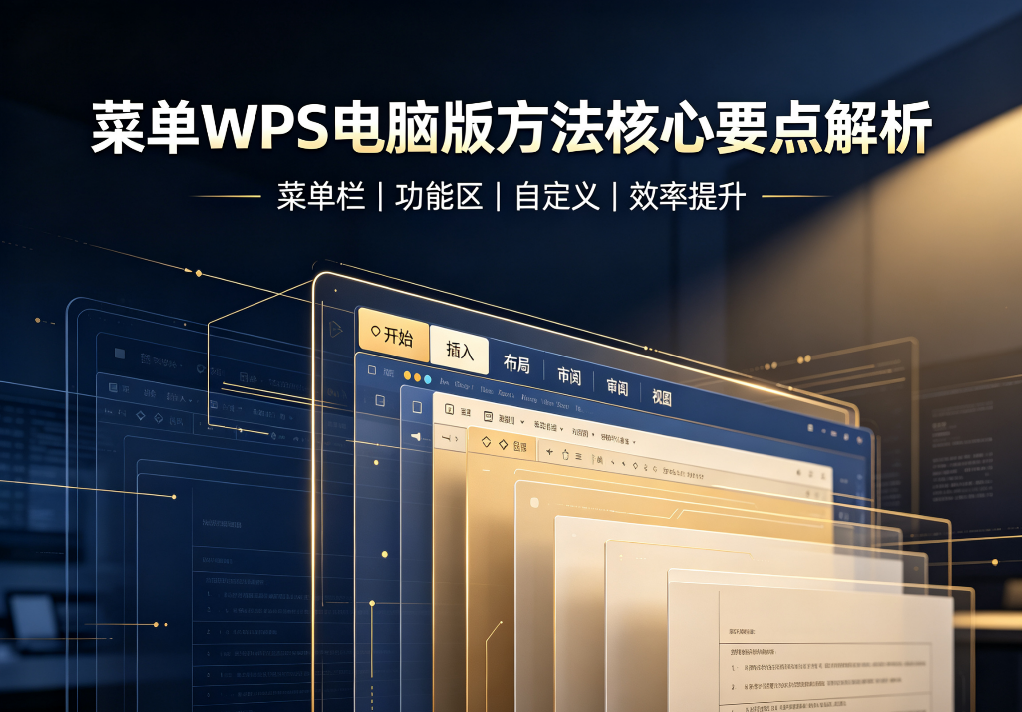 菜单 WPS 电脑版方法核心要点解析